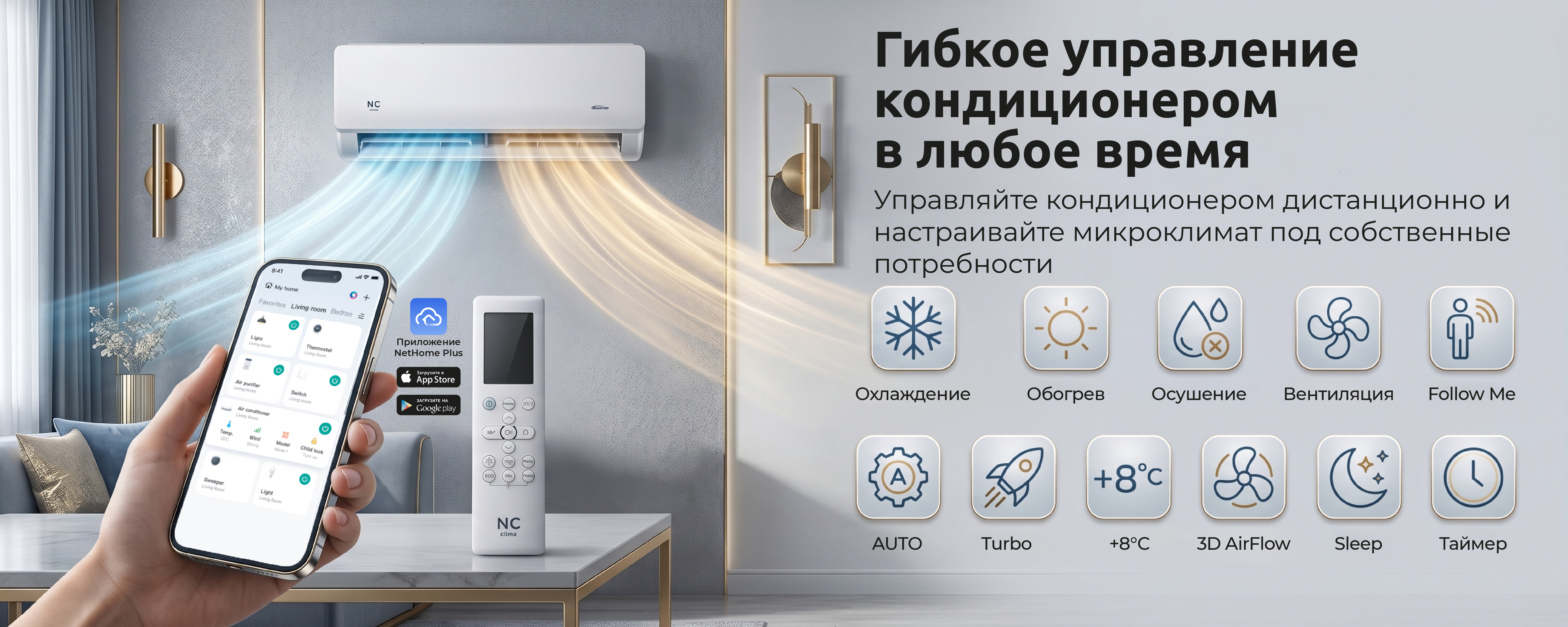 Wi-Fi Ready в Nc-clima Skycold NS/NU-12EHBIw1
