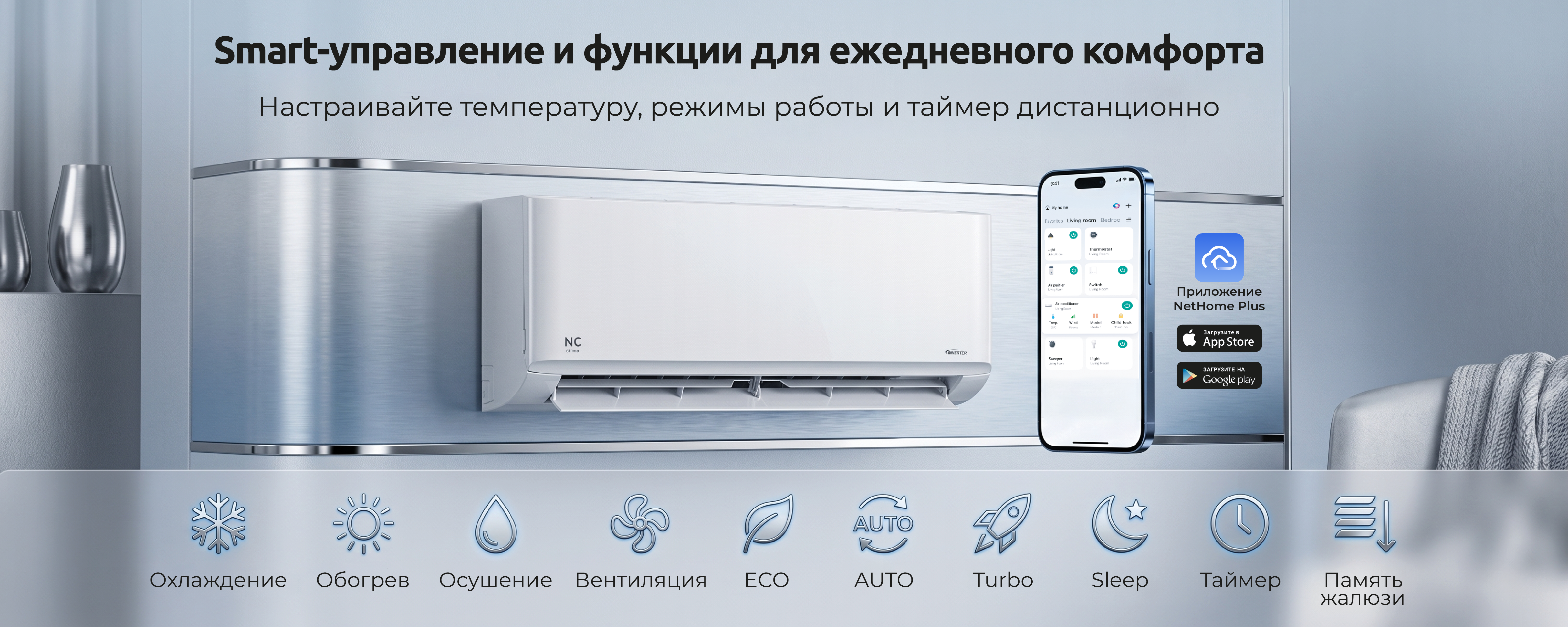 Wi-Fi Ready в Nc-clima Skycold NS/NU-12EHBIw1